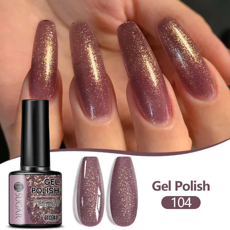 UR SUGAR 7ML Nail Gel Fresh Macaron 107 Colors All For Manicure Semi Permanent Soak Off LED UV Long-Lasting Nail Art Varnish TAVEN System LLC