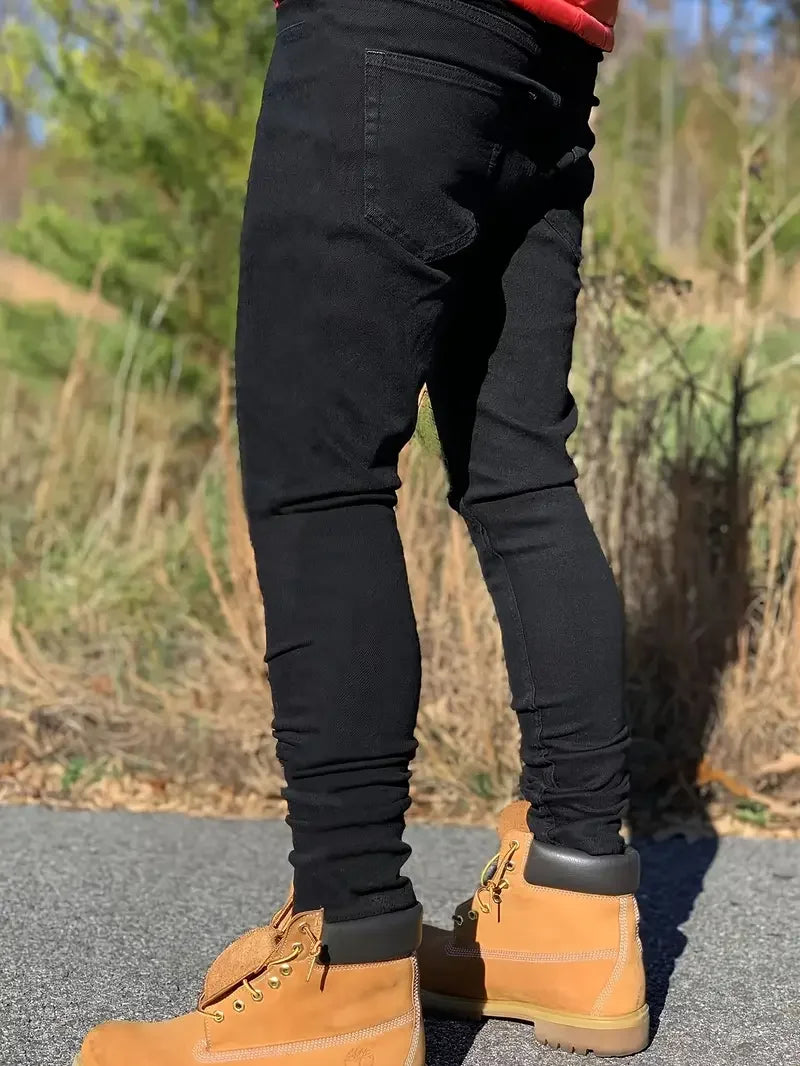 Slim-fit Men'S Washed Jeans TAVEN System LLC