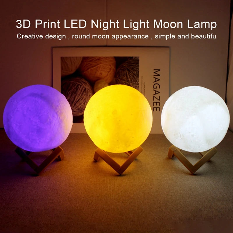Book Light LED Moon Light Galaxy Light, Moon Night Light, Girl, Boy, Child Birthday Gift, Bedroom Decoration Indoor lighting TAVEN System LLC