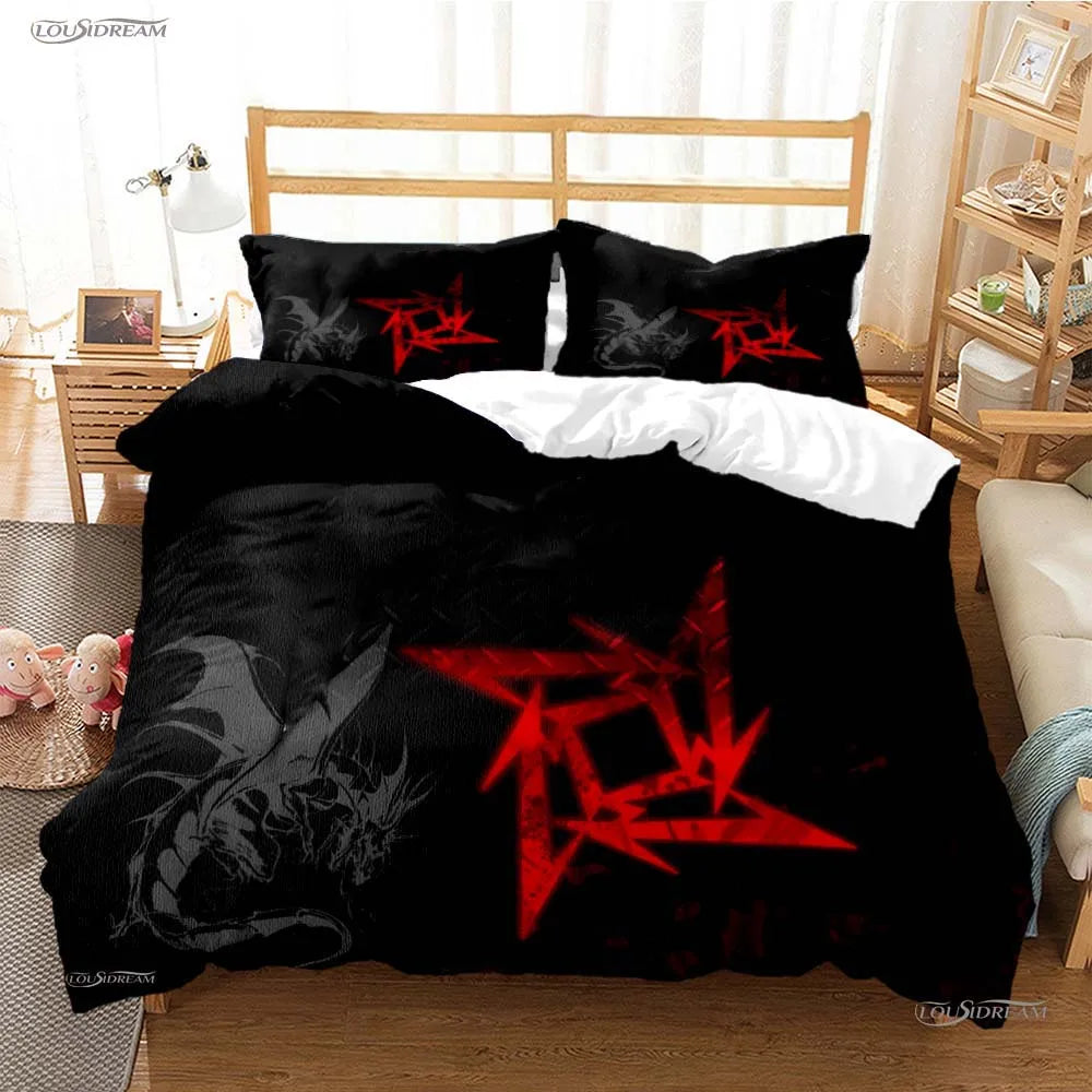 Heavy Metal Music Casal All Season Duvet Cover Comforter Bedding Sets Soft Quilt Cover and Pillowcases Single/Double/Queen/King TAVEN System LLC