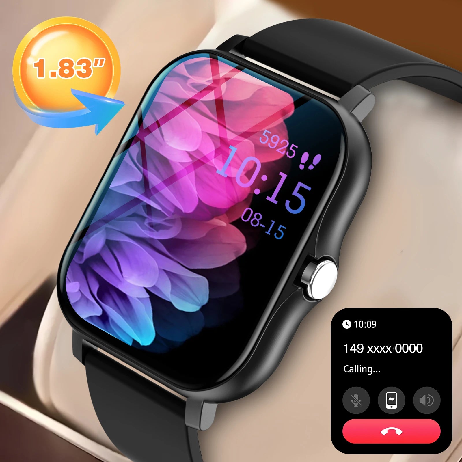 Smartwatch, phone answering/calling, multi-sport mode, message reminder view, suitable for men/women TAVEN System LLC