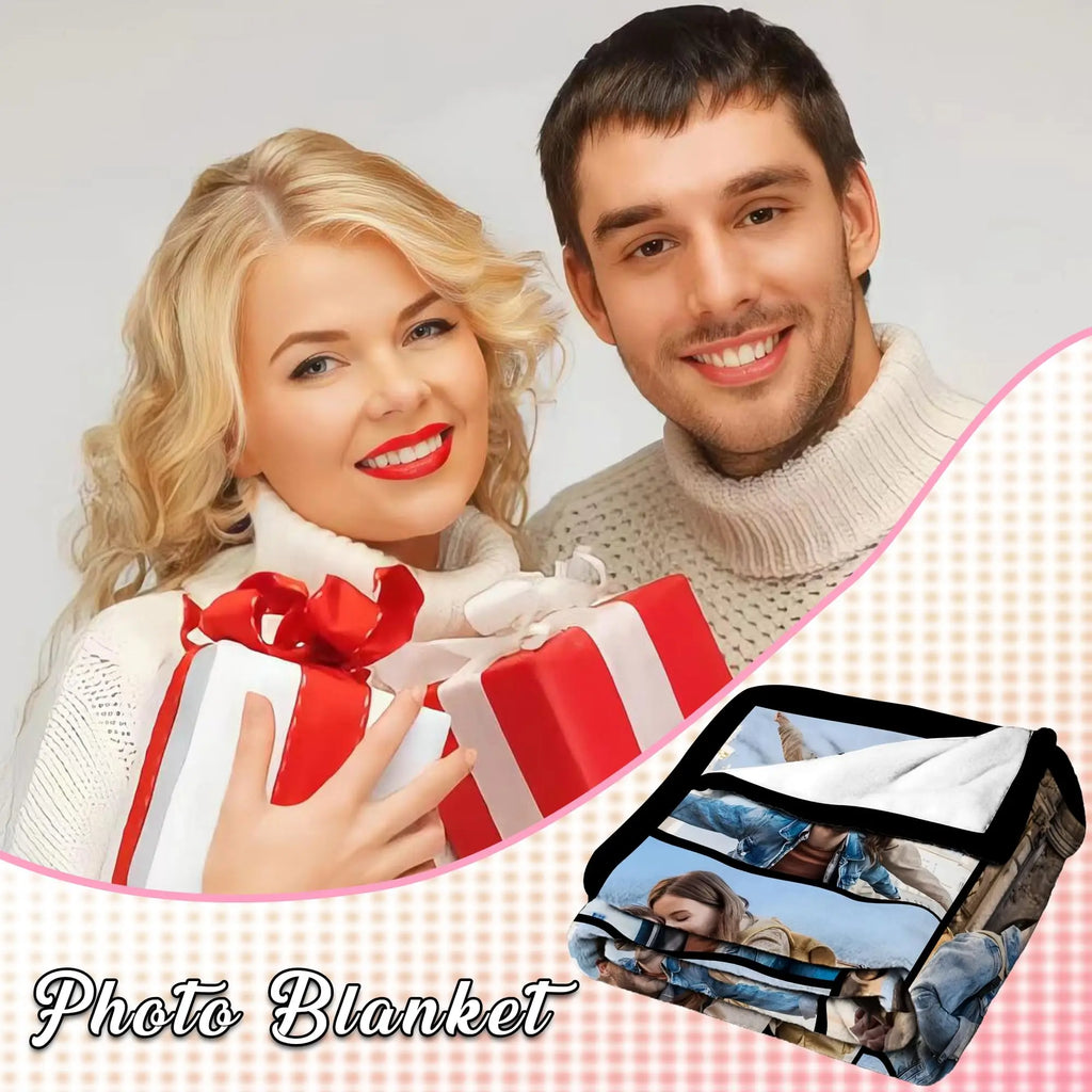 1pc Customized Blanket With Your Family Photo Warm Personalized Blankets for Lover Mom for Mothers' Day Fathers Bithday Gifts TAVEN System LLC