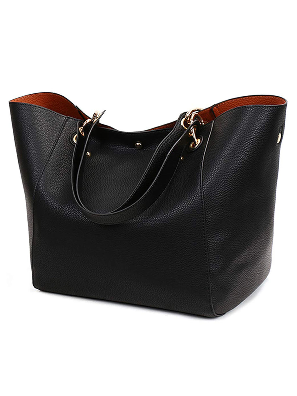 Women PU Leather Large Tote Bag Waterproof Shoulder Work Handbag TAVEN System LLC