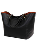 Women PU Leather Large Tote Bag Waterproof Shoulder Work Handbag TAVEN System LLC