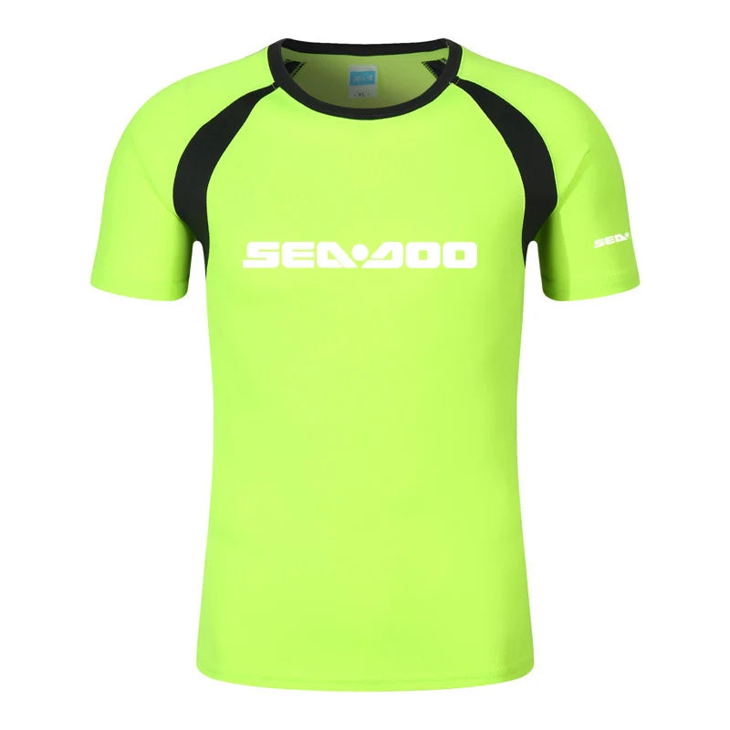 Men Sea Doo Printed Raglan T-Shirt Summer Cotton Streetwear TAVEN System LLC