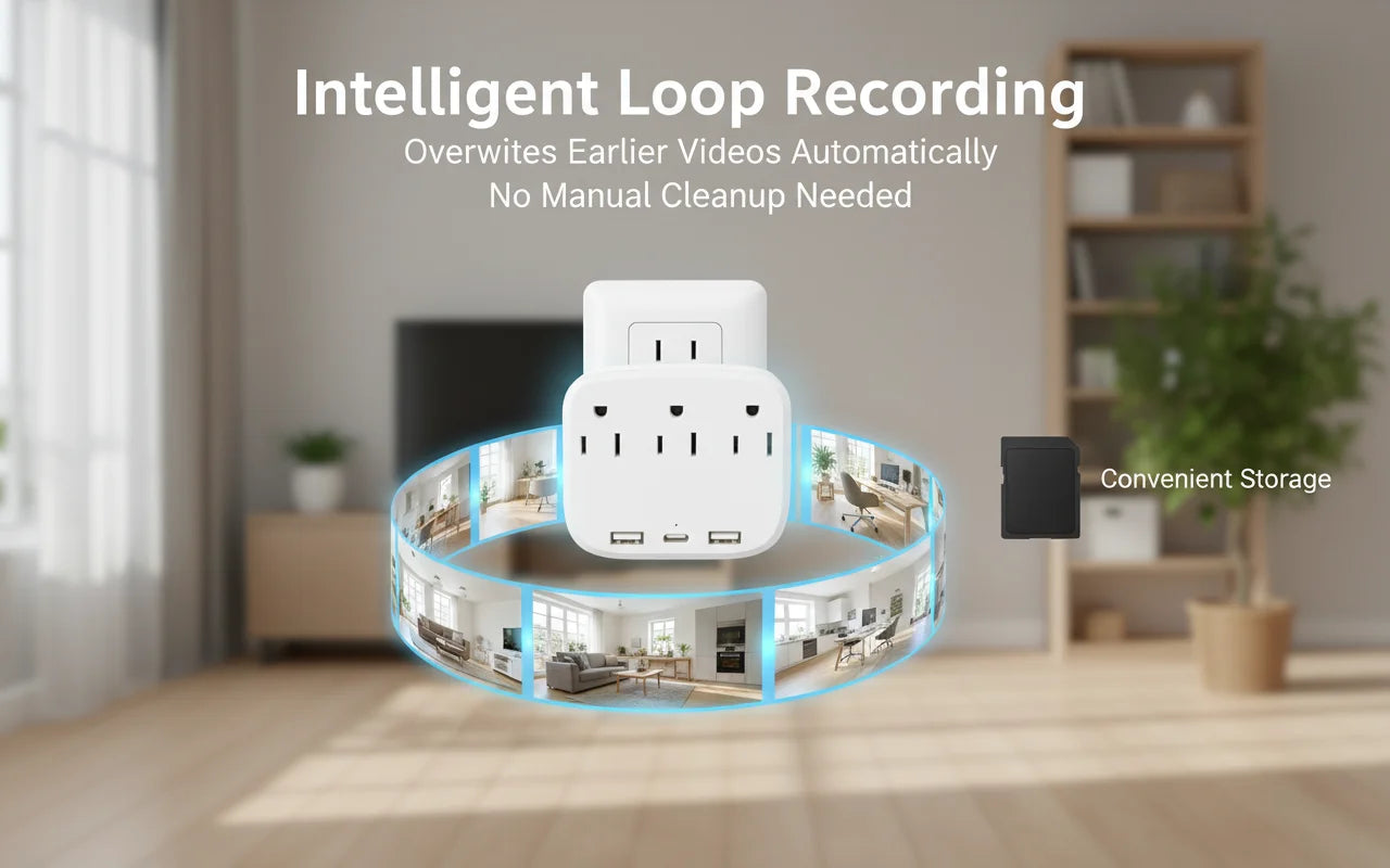 Mini Camera 1080P HD WiFi Remote Viewing, Motion Detection, Recording, Indoor Security Camera, Easy Operation for Home office TAVEN System LLC