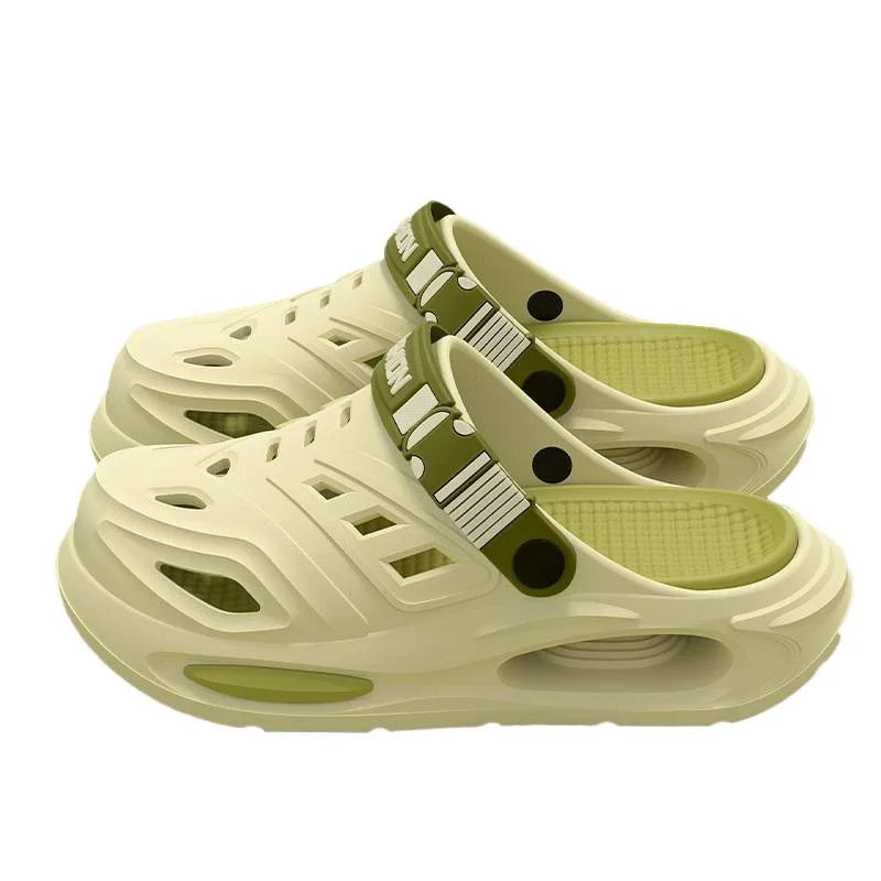 Arch support, anti slip, soft sole, wear-resistant cool slippers for wearing, thick sole breathable odor proof summer hole shoes TAVEN System LLC