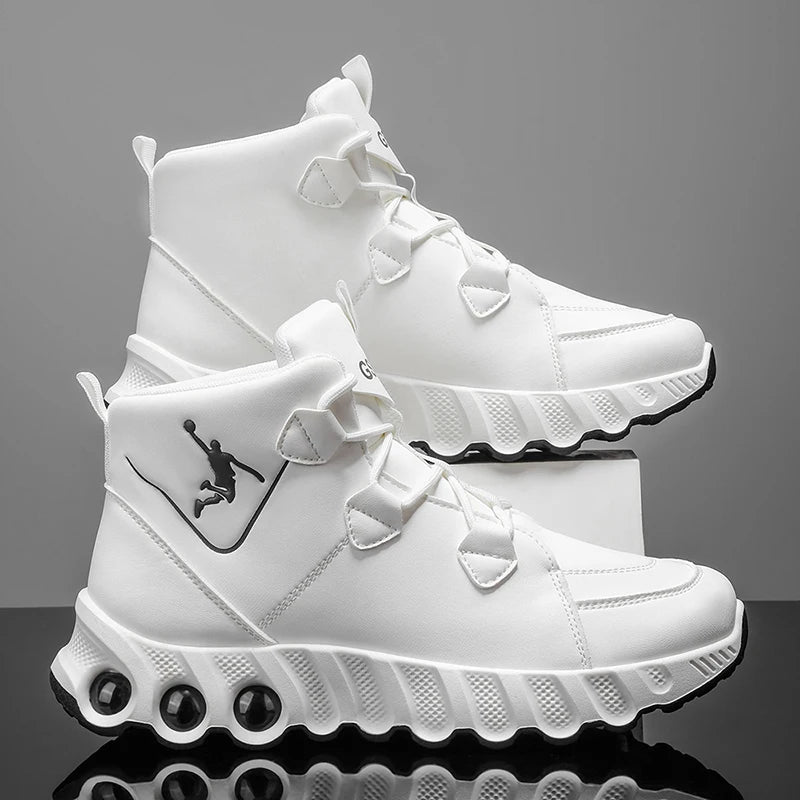 One pair of simple and fashionable mid-top basketball shoes. Thickened, soft, shock-absorbing, wear-resistant TAVEN System LLC