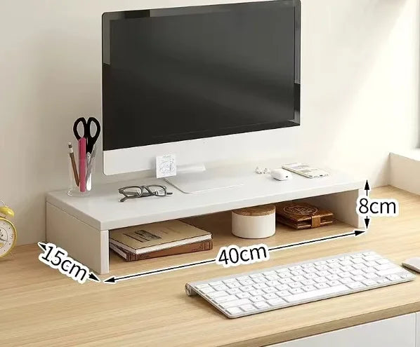 Desktop Computer Taller Stand Office Desktop Shelf Monitor Screen Storage Base Notes TAVEN System LLC