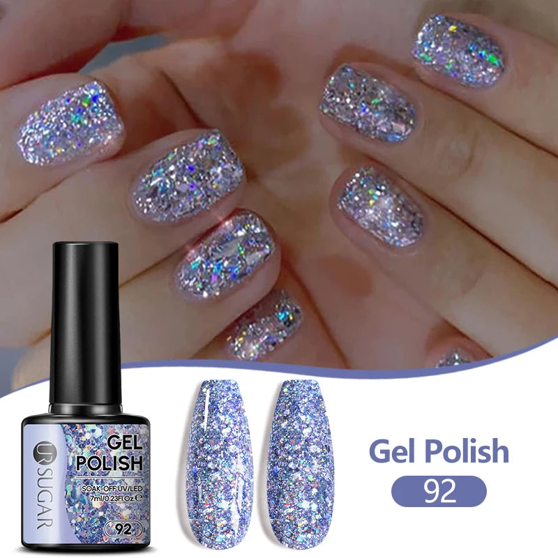 UR SUGAR 7ML Nail Gel Fresh Macaron 107 Colors All For Manicure Semi Permanent Soak Off LED UV Long-Lasting Nail Art Varnish TAVEN System LLC