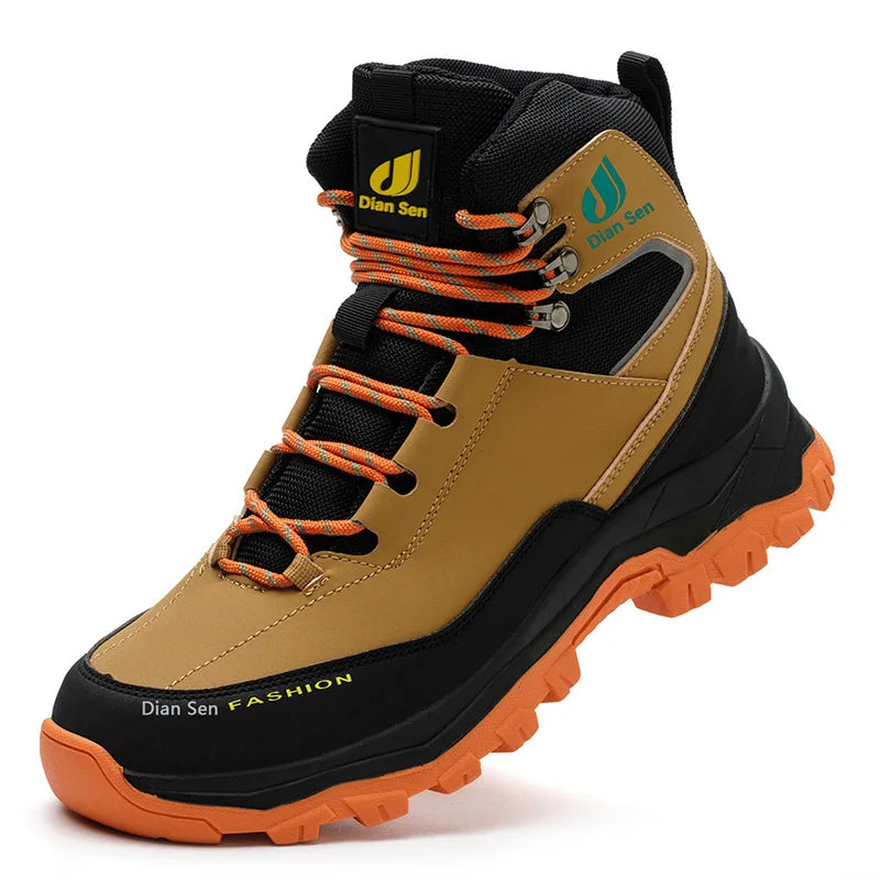 Mens Safety Shoes With Steel Toe Waterproof Boots Puncture Proof Anti-smash Mens Outdoor Work Sneakers Construction Work Shoes TAVEN System LLC