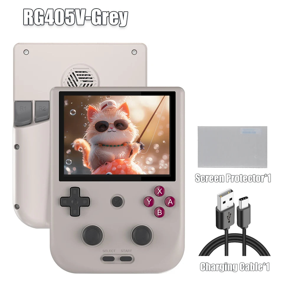Anbernic RG405V Handheld Game Console 4’’ IPS Touch Screen Android 12 Unisoc Tiger T618 64-bit Game Player 5500mAh OTA Update TAVEN System LLC