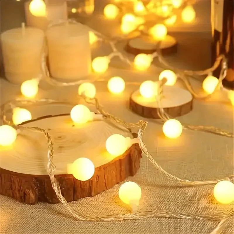 Outdoor Christmas LED String Lights - Waterproof Solar-Powered Decor - Perfect for Garden, Courtyard, Wedding & Terrace TAVEN System LLC