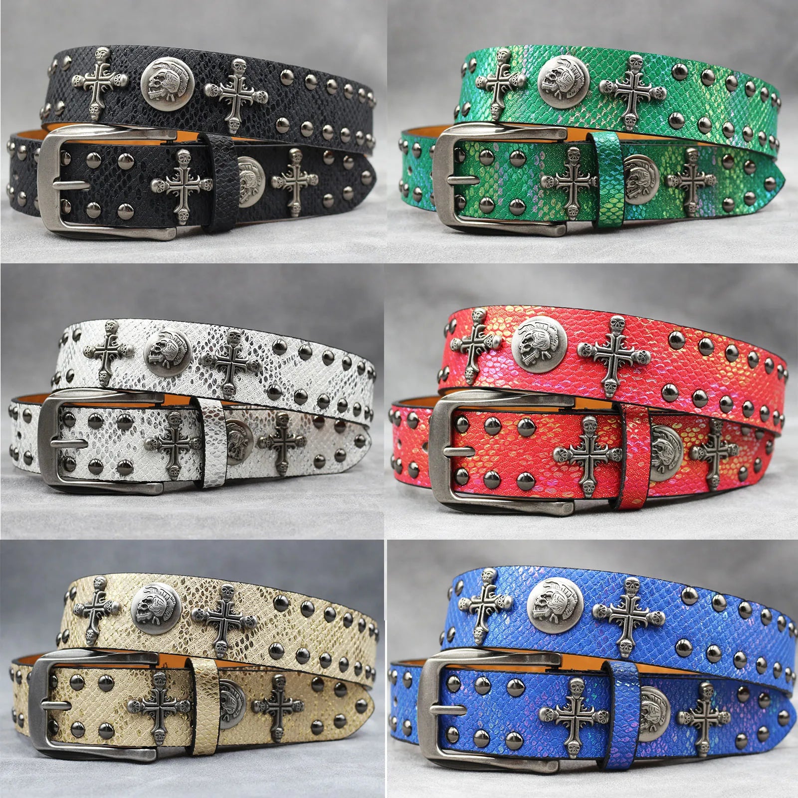 Rivet PU  Leather men's belt Fashion alloy belts Buckle luxury brand jeans belts for men business belt female belt TAVEN System LLC