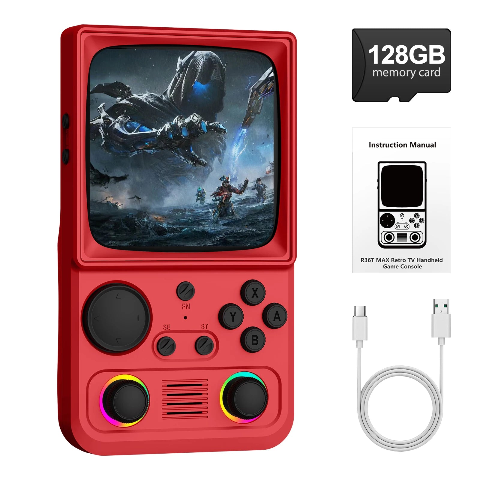 AISLPC R36T MAX Handheld Game Console 64/128G 4.0" IPS Screen 22000+Games 5G Portable Pocket Game Player TAVEN System LLC