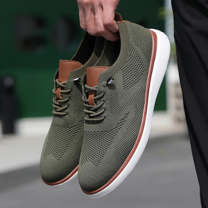Men Mesh Sliding Shoes Lightweight Anti Slip Sports Sneakers TAVEN System LLC
