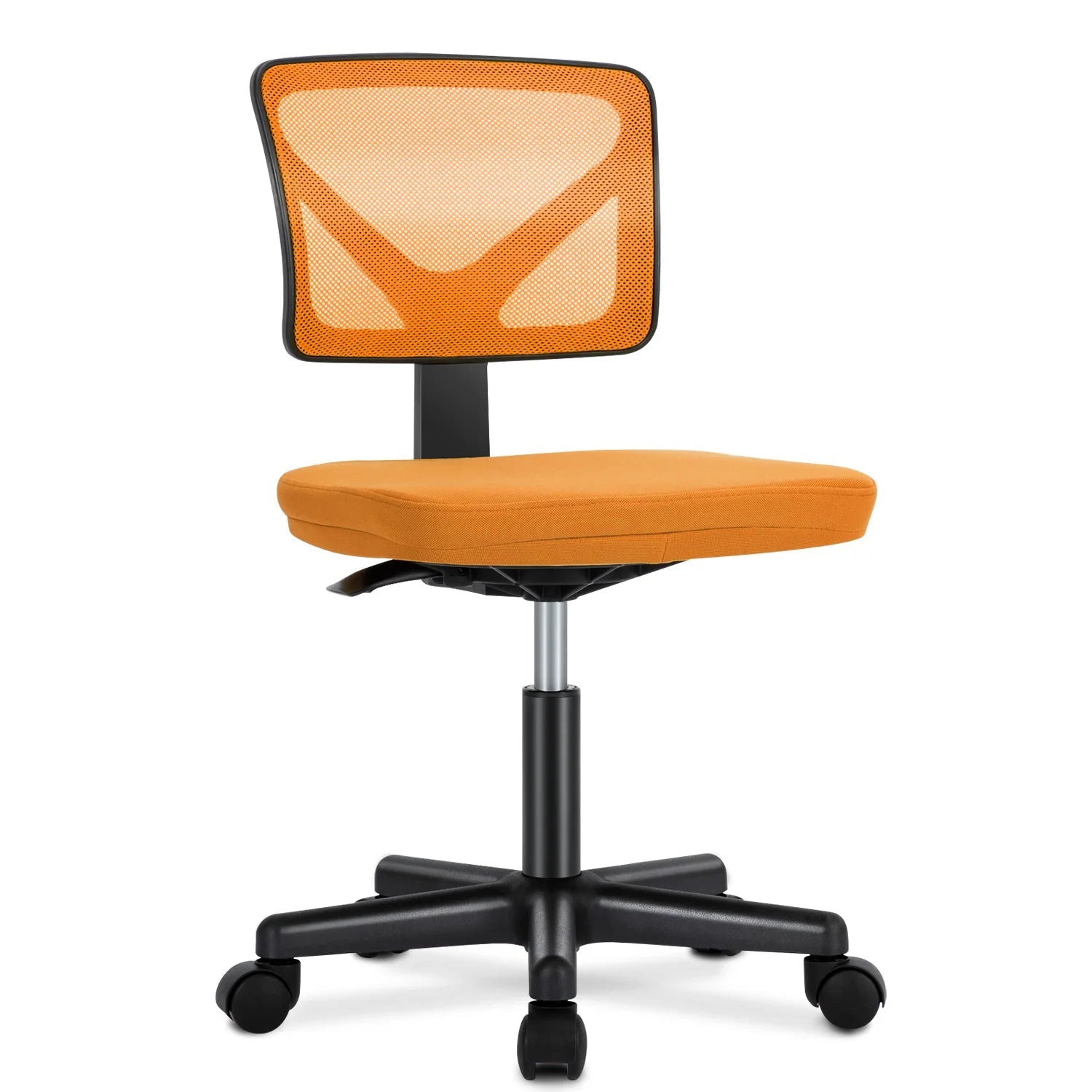 JHK Armless Mesh Office Chair with Lumbar Support and Wheels TAVEN System LLC