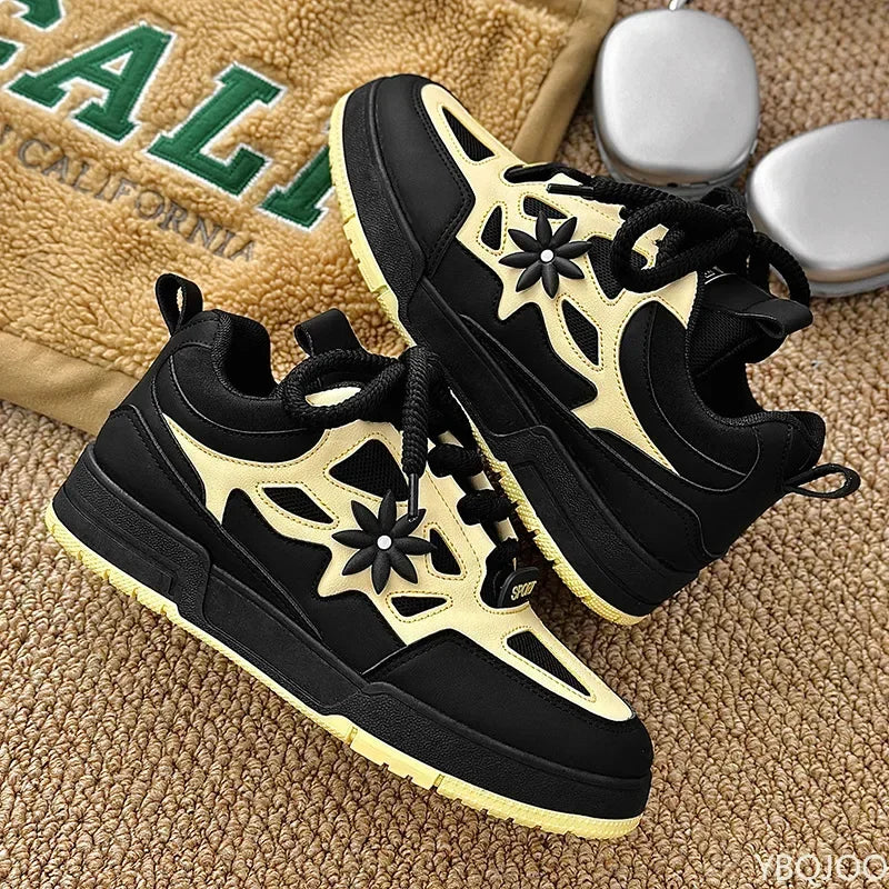 Men Thick Sole Platform Sneakers Breathable Casual Sports Shoes TAVEN System LLC