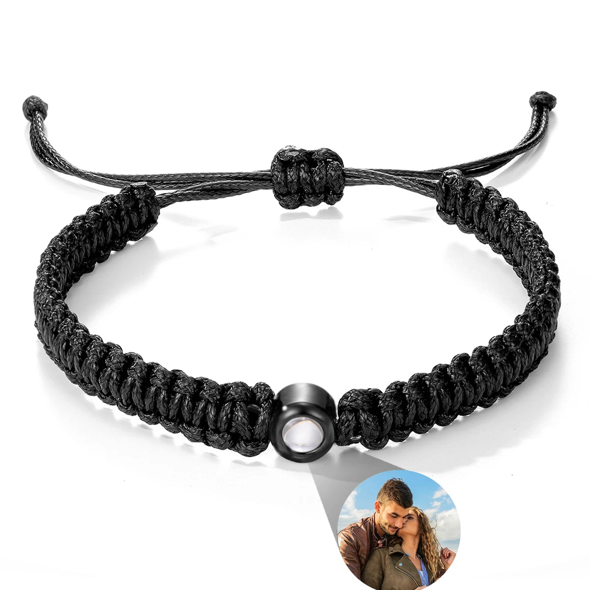 Customized Bracelet With Picture Inside Projection Bracelet For Women Men Family Pet Couple Memorial Anniversary Jewelry Gift TAVEN System LLC