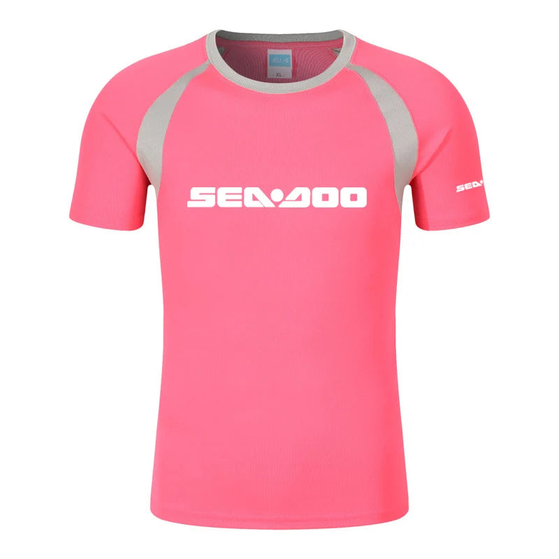 Men Sea Doo Printed Raglan T-Shirt Summer Cotton Streetwear TAVEN System LLC