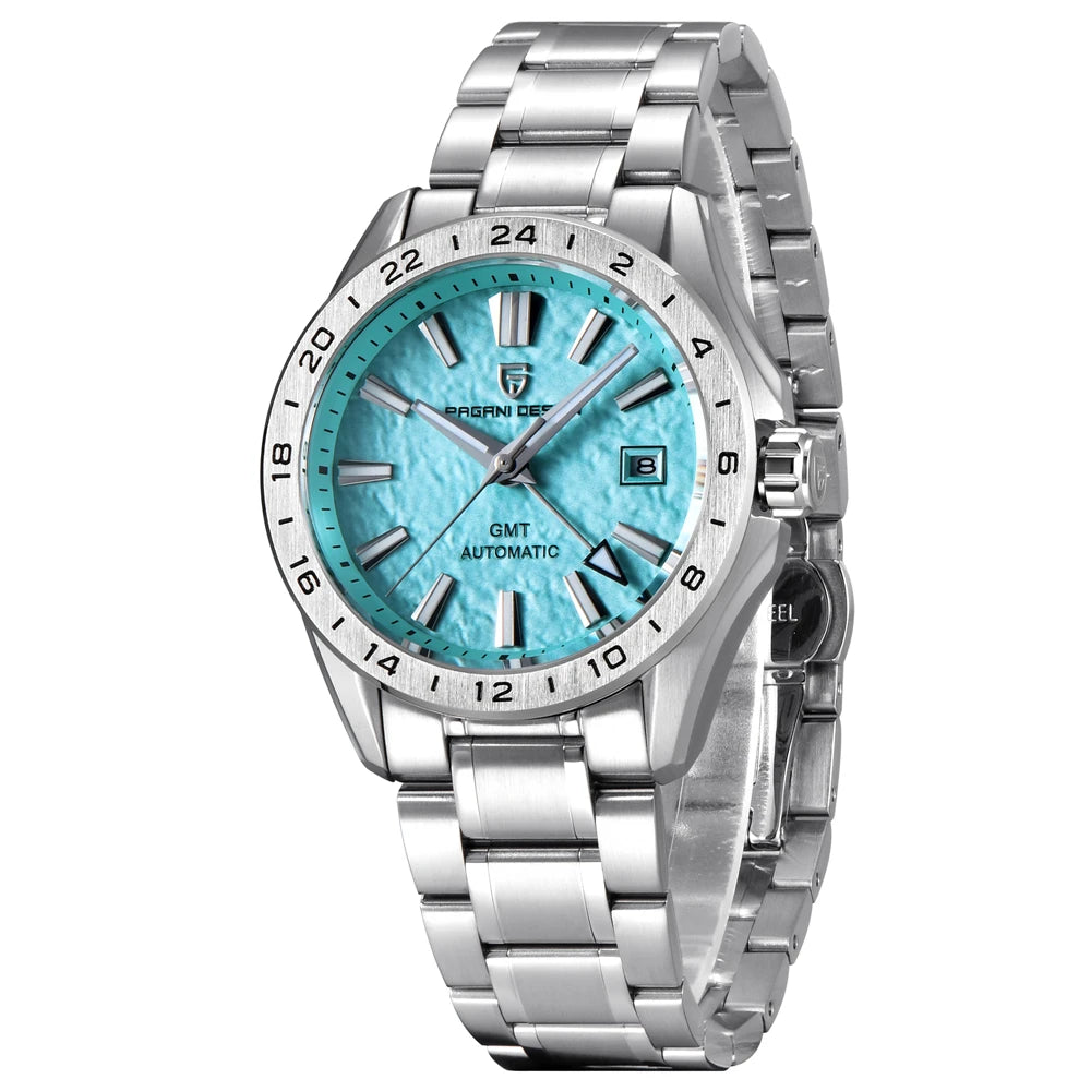 2024 New PAGANI DESIGN 40MM Men Mechanical Watches Top Brand Sapphire Glass GMT Watch 100M Waterproof Automatic Watch for Men - TAVEN System LLC