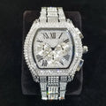 Top Brand Luxury Diamond Watch Men High Quality Stainless Steel Quartz Wristwatch Hip Hop Ice Out Waterproof Chronograph Watches - TAVEN System LLC