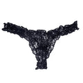 Mens Lace G-string And Thong Sexy Underwear See Through Tanga Bikini String Transparent Male Underpants T-back Panties TAVEN System LLC