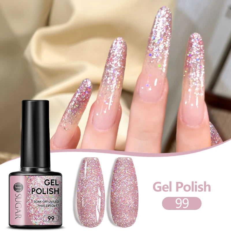 UR SUGAR 7ML Nail Gel Fresh Macaron 107 Colors All For Manicure Semi Permanent Soak Off LED UV Long-Lasting Nail Art Varnish TAVEN System LLC
