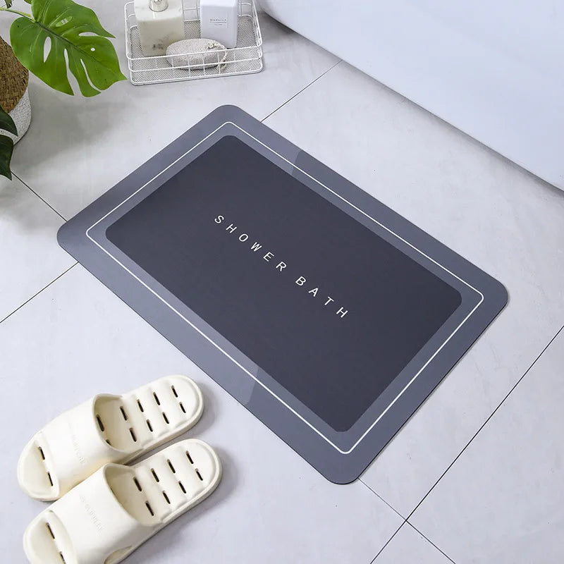 Absorbent Bathroom Bath Mat Anti-slip Shower Rug Diatom Ooze Bath Mats Kitchen Entrance Doormats Home Floormat Bathtub Carpet TAVEN System LLC