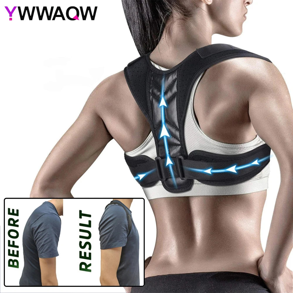 Adjustable Posture Corrector Preventing Humpback Protection Spine Pain Relief Correction Belt Women Men Back Shoulder Support TAVEN System LLC