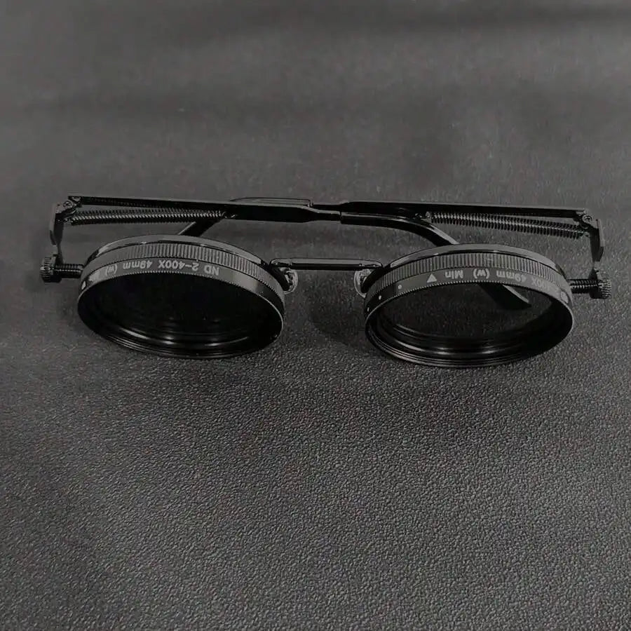 Men's Retro Spandex Style Rotating Sunglasses - Adjustable Brightness Steampunk Style Alloy Frame, Black And Gray Gradient Lenses, Travel And Fashion Accessories, Sunglasses, Party Sunglasses, Suitable For Bohemian Style Sung - TAVEN System LLC