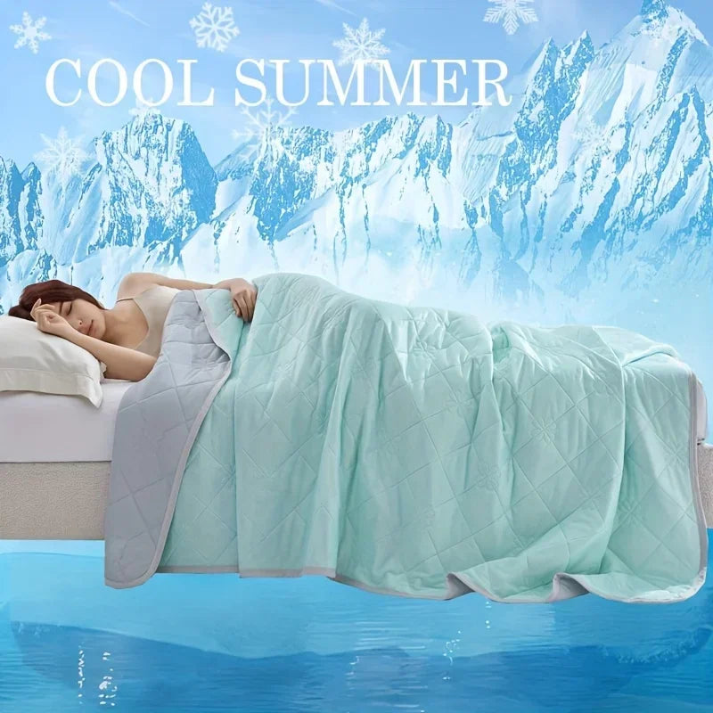 Large Cooling Blanket for SleepersDual-Sided Soft&Lightweight Summer Bedding,100% Polyester Woven Quilted Throw,Machine Washable TAVEN System LLC