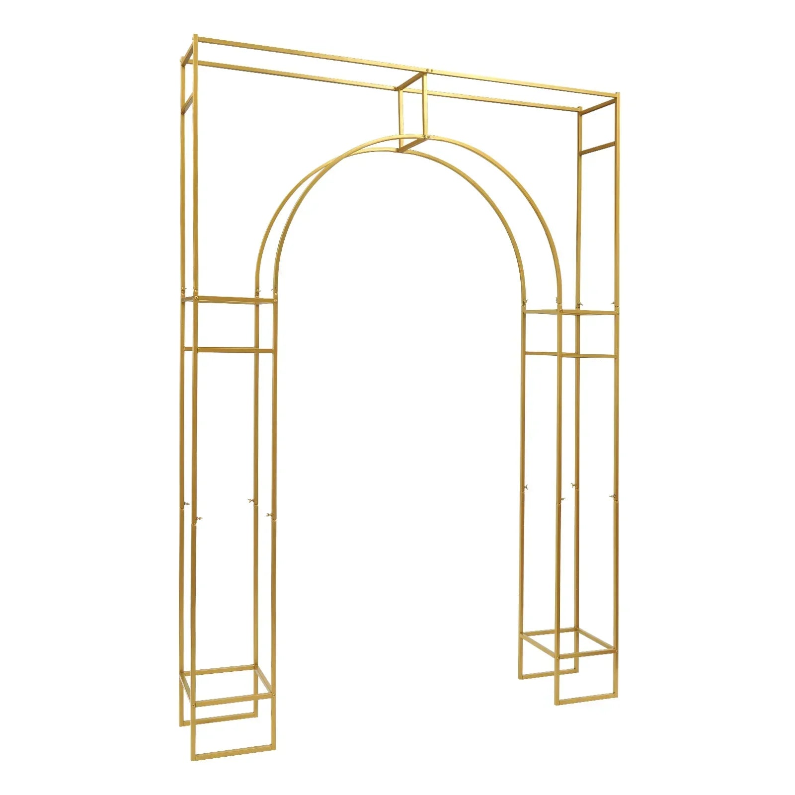 5.9x7.9inch Gold Wedding Arches for Ceremony Square Metal Balloon Arch Stand Garden Arbor Frame for Birthday Party Decoration TAVEN System LLC