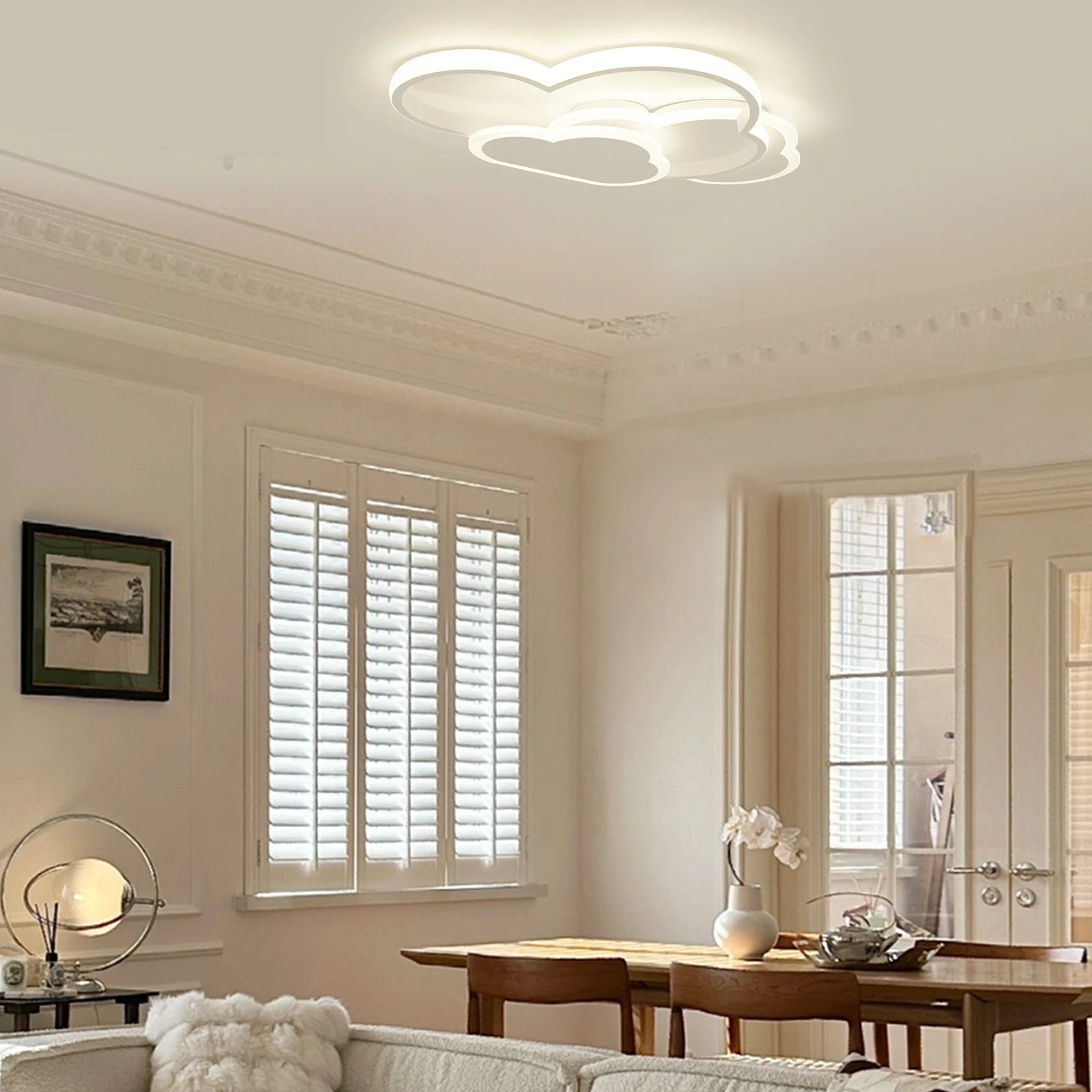 Cloud LED Ceiling Lamp 22" Modern Minimalist Lighting 52cm for Living Room Children's Room Bedroom TAVEN System LLC