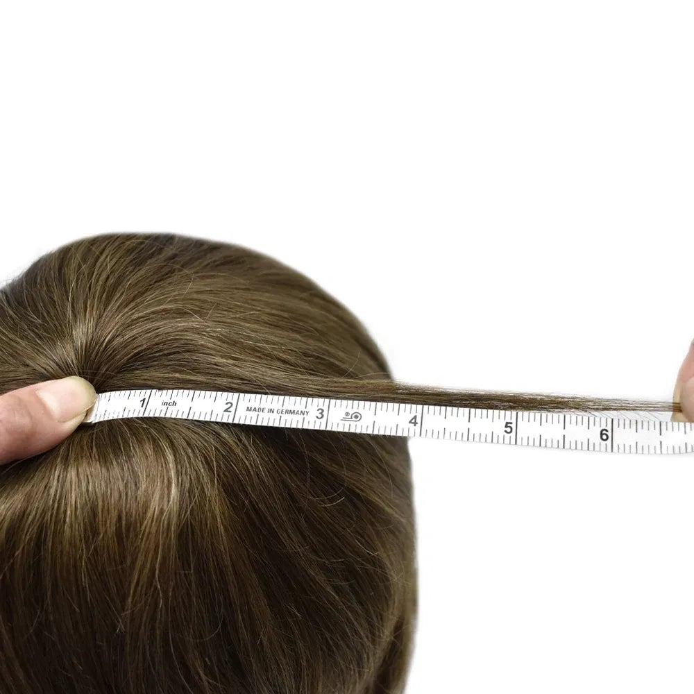 Toupee Color: 30R#, Toupee Density: 100%, Length: 6 inches, Ships From: CHINA, Toupee Size: 8x10 - Men Toupee Hair Systems Ultra Thin Skin 0.06MM V-LOOP Capillary Prosthesis Invisible Hairline Real Human HairPieces Hair Units Taven
