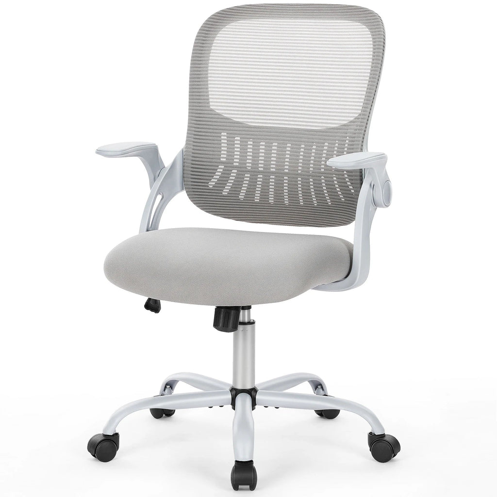 JHK Ergonomic Mesh Office Chair with Flip-Up Arms and Wheels TAVEN System LLC