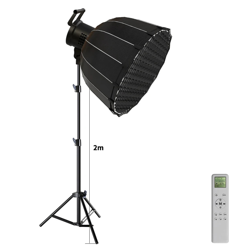 Bowens 135W LED Studio Light Kit with 2M Tripod Dimmable Lamp TAVEN System LLC