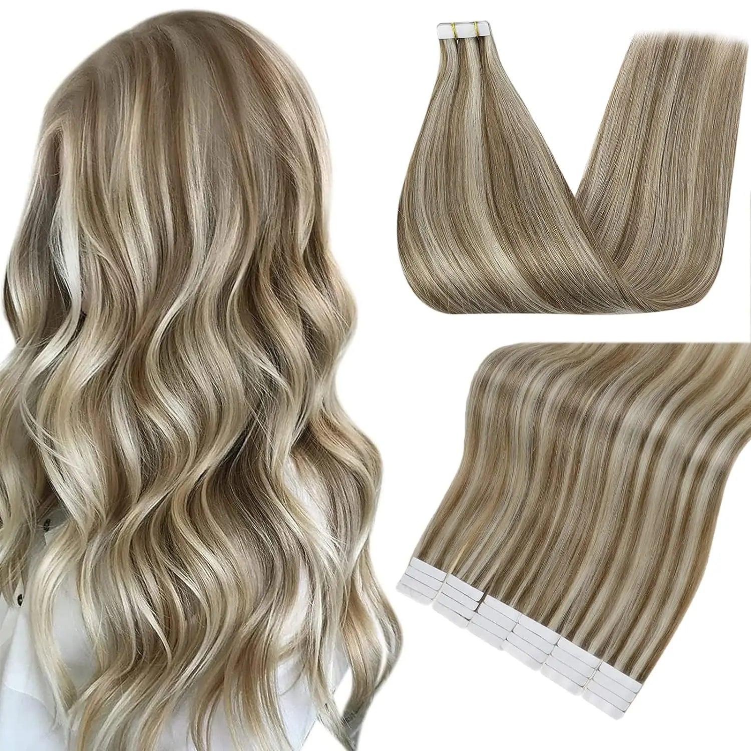 Shine Remy Straight Tape In Human Hair Extensions