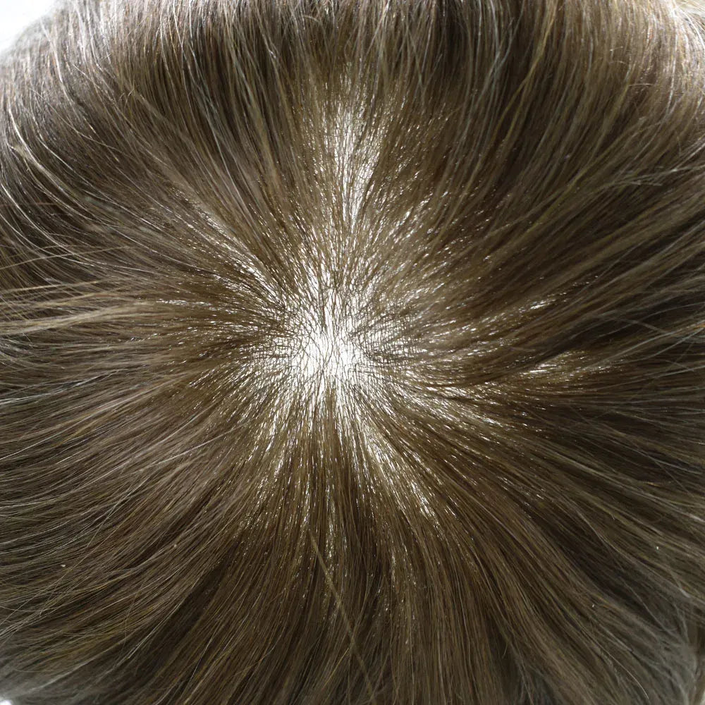Toupee Color: 30R#, Toupee Density: 100%, Length: 6 inches, Ships From: CHINA, Toupee Size: 8x10 - Men Toupee Hair Systems Ultra Thin Skin 0.06MM V-LOOP Capillary Prosthesis Invisible Hairline Real Human HairPieces Hair Units Taven