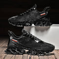 Men Leather Sneakers Lightweight Breathable Casual Running Shoes