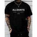 【New Arrival】AllSaints Tokyo Underground London T-Shirt Minimalist Black Tee With Japanese & English Text TAVEN System LLC