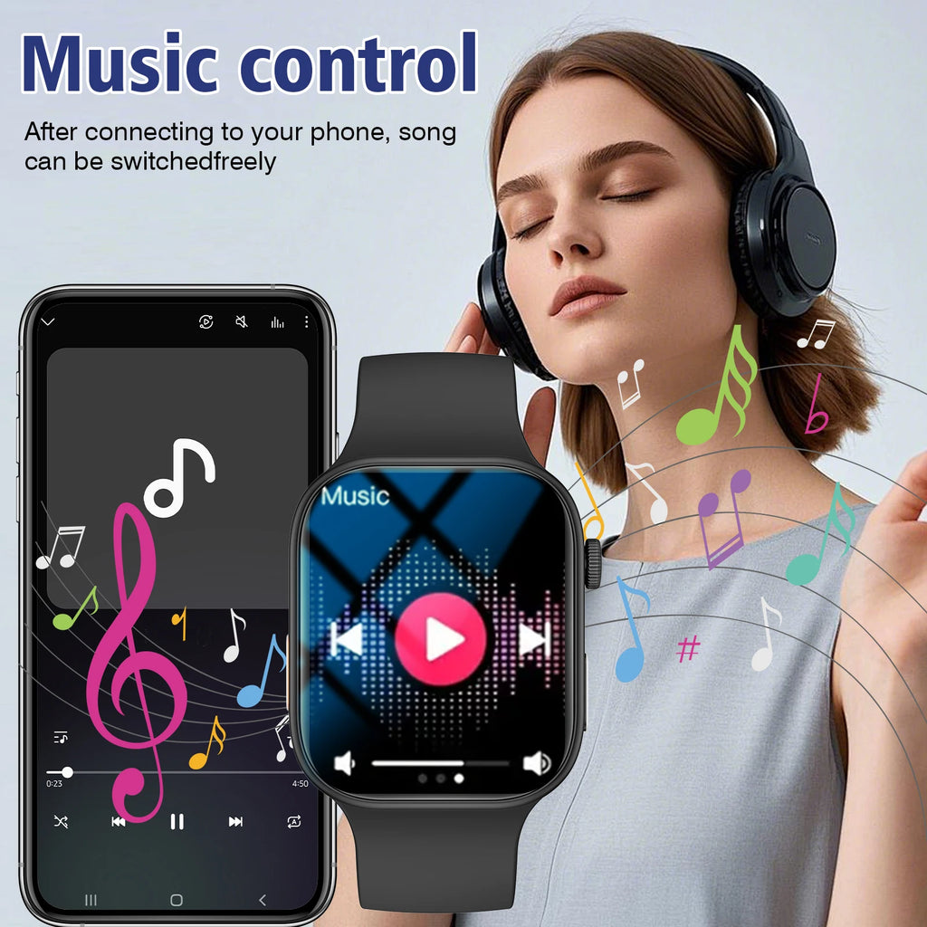 Smart Watch Bluetooth Call Message Display Fitness Monitoring Bracelet Christmas Gift Suitable for Android iPhone TAVEN System LLC