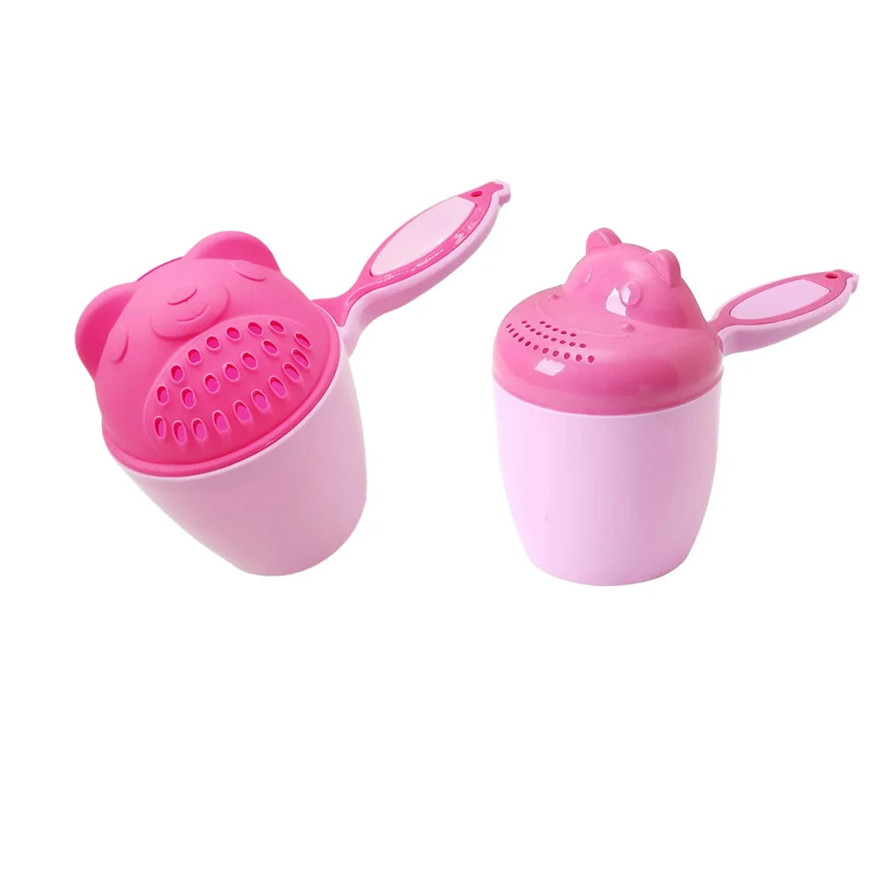 1PC Baby Cartoon Bear Bathing Cup Newborn Kid Shower Shampoo Cup Bailer Baby Kids Shower Water Spoon Bath Wash Cups for 3 Colors TAVEN System LLC