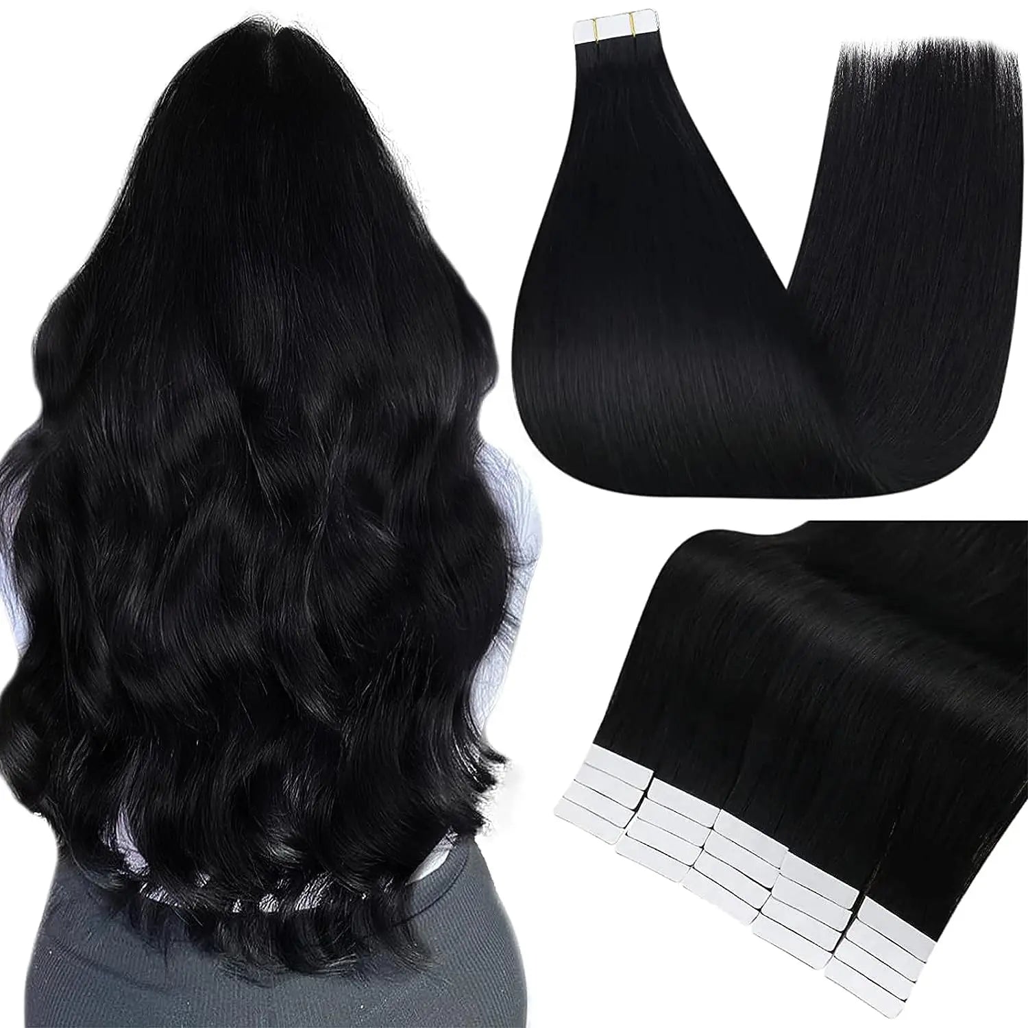 Shine Remy Straight Tape In Human Hair Extensions