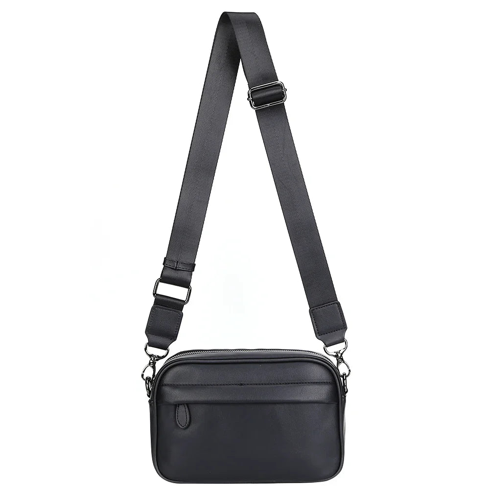Men PU Leather Business Shoulder Bag Crossbody Messenger Bag TAVEN System LLC