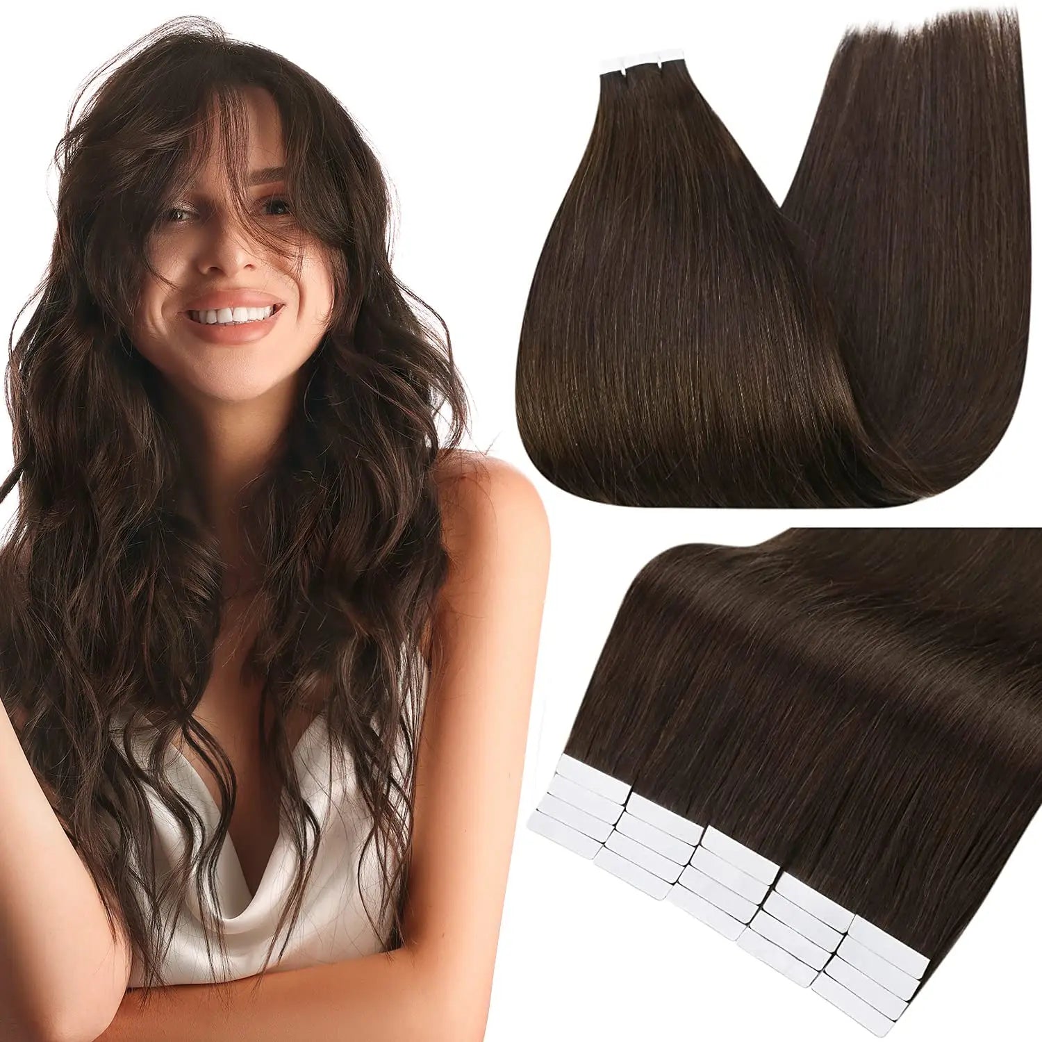 Shine Remy Straight Tape In Human Hair Extensions
