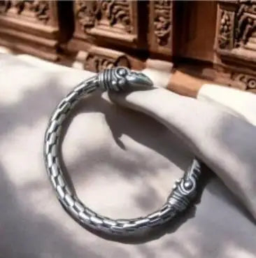 Stainless Steel Nordic Viking Norse Raven Bracelet Men Wristband Cuff Bracelets with viking wooden box TAVEN System LLC