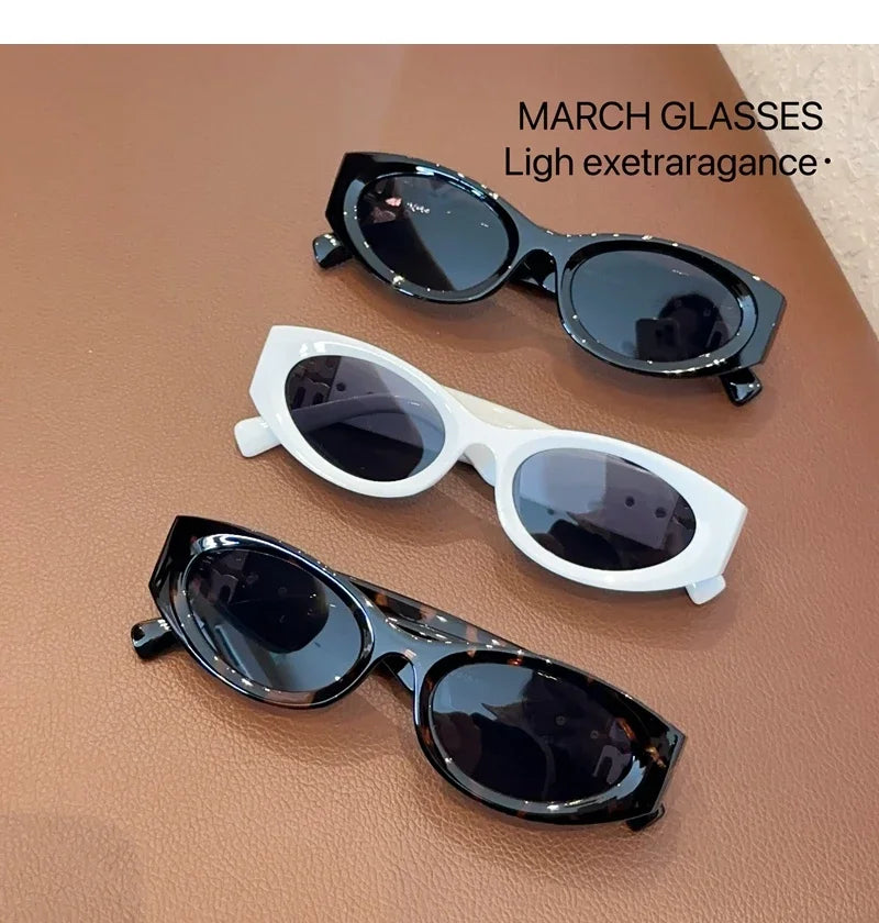 2024 New Fashion Oval Sunglasses Women Men Trendy Cool Sun Glasses Ladies Street Shot Retro Premium Eyewears Gafas De Sol UV400 TAVEN System LLC
