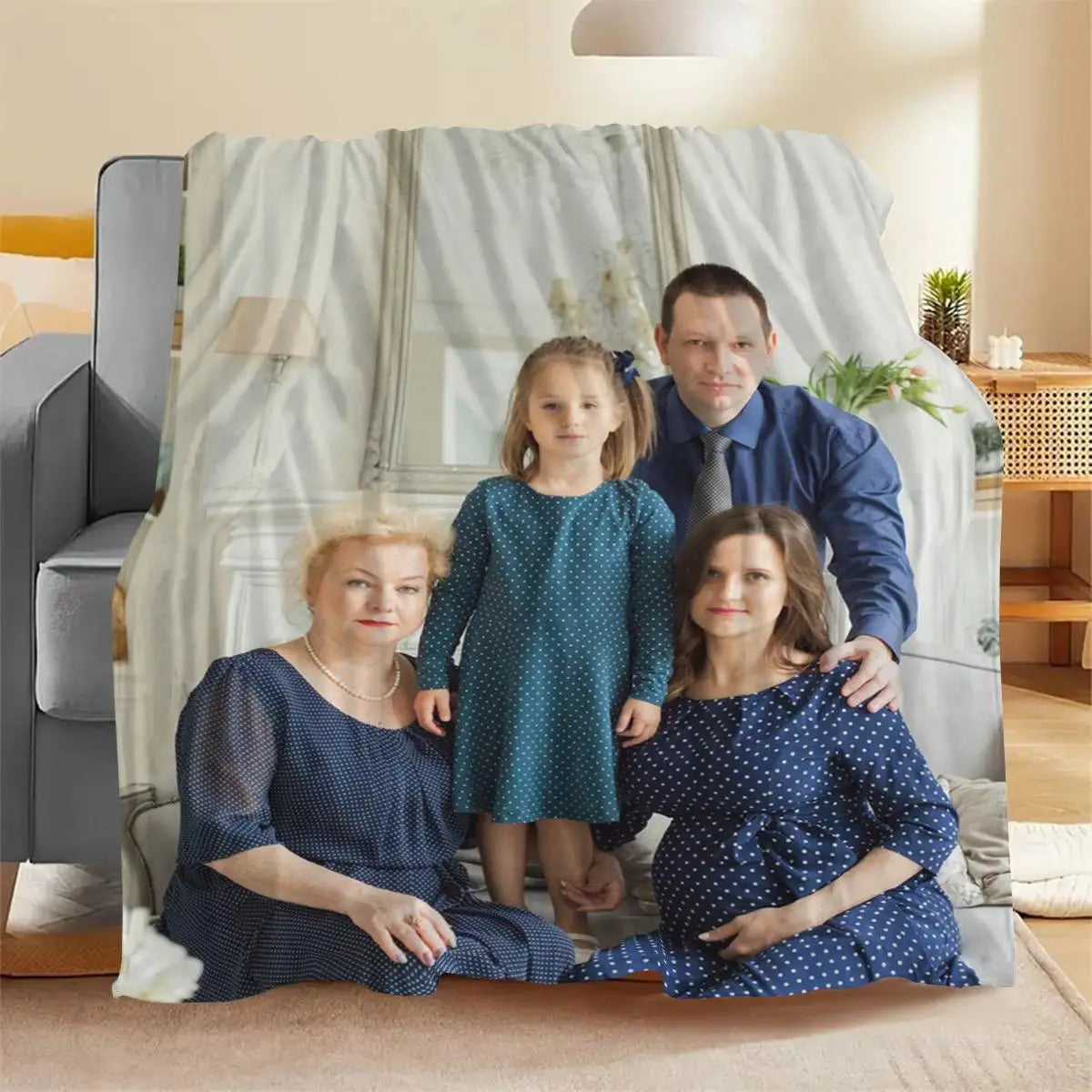 1Pc Custom Photo Blanket,Custom Flannel Blanket with Photo,Custom Picture Blanket,Custom Photo Blanket for Home,Custom Image TAVEN System LLC