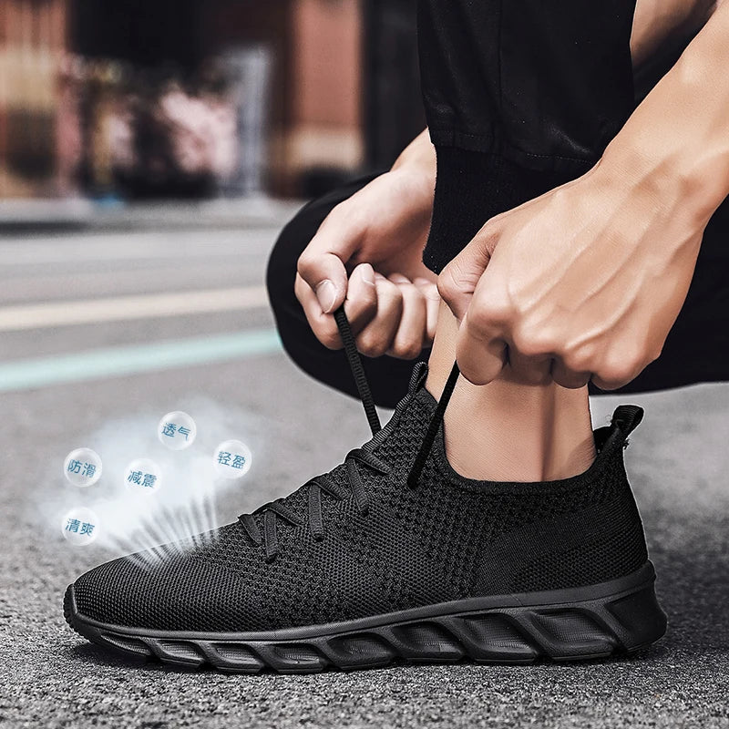Men Breathable Mesh Running Shoes Lightweight Sports Sneakers TAVEN System LLC